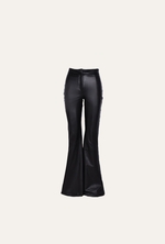 JULIA FAUX LEATHER BLACK PANTS